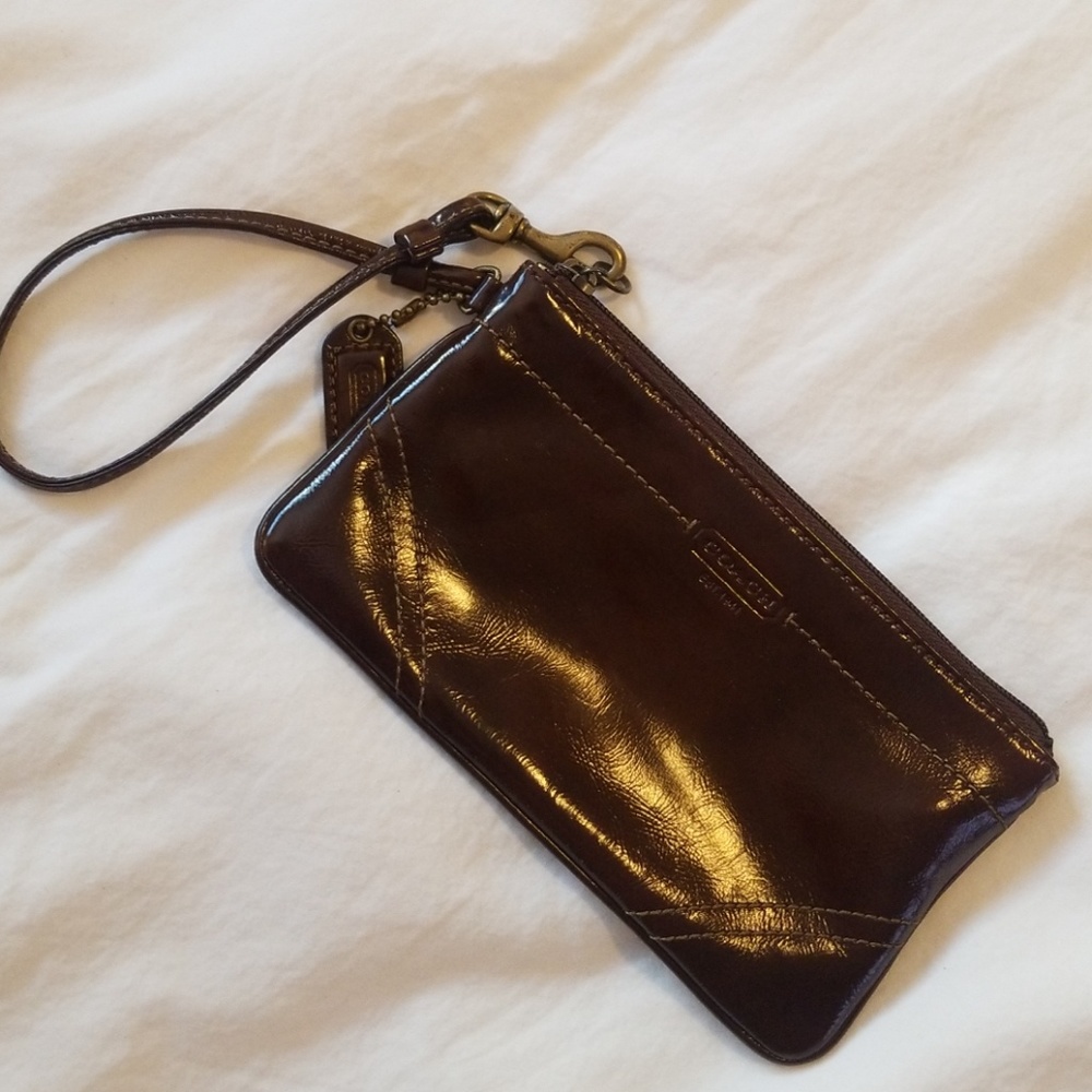 Coach Patent Leather Wristlet